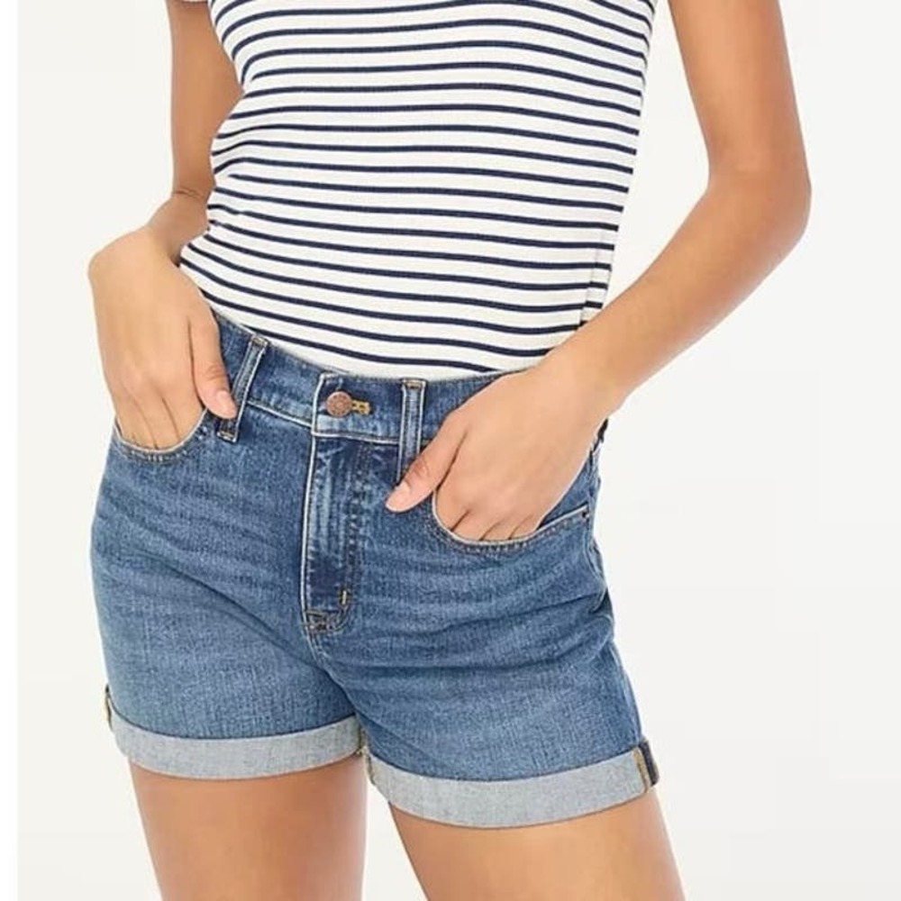 J.Crew Factory Women’s Denim Cotton Stretch Cut Off Shorts Style AW548 2022